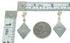Turquoise Southwest Sterling Silver Post Dangle Earrings AX67609